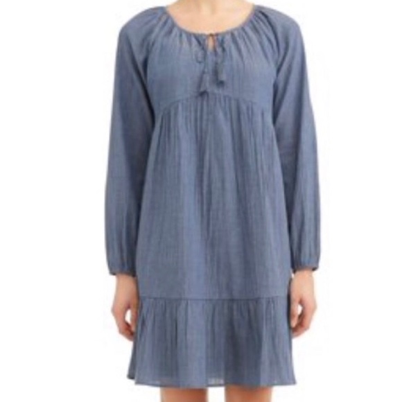 Time and Tru Dresses & Skirts - Chambray Peasant Dress